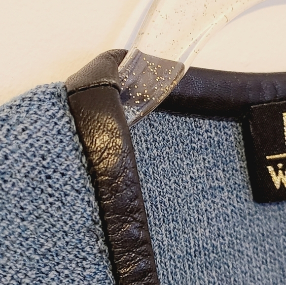 Don Sayres | Vintage Cardigan w/ Leather Trim (Size 6) - Picture 5 of 11